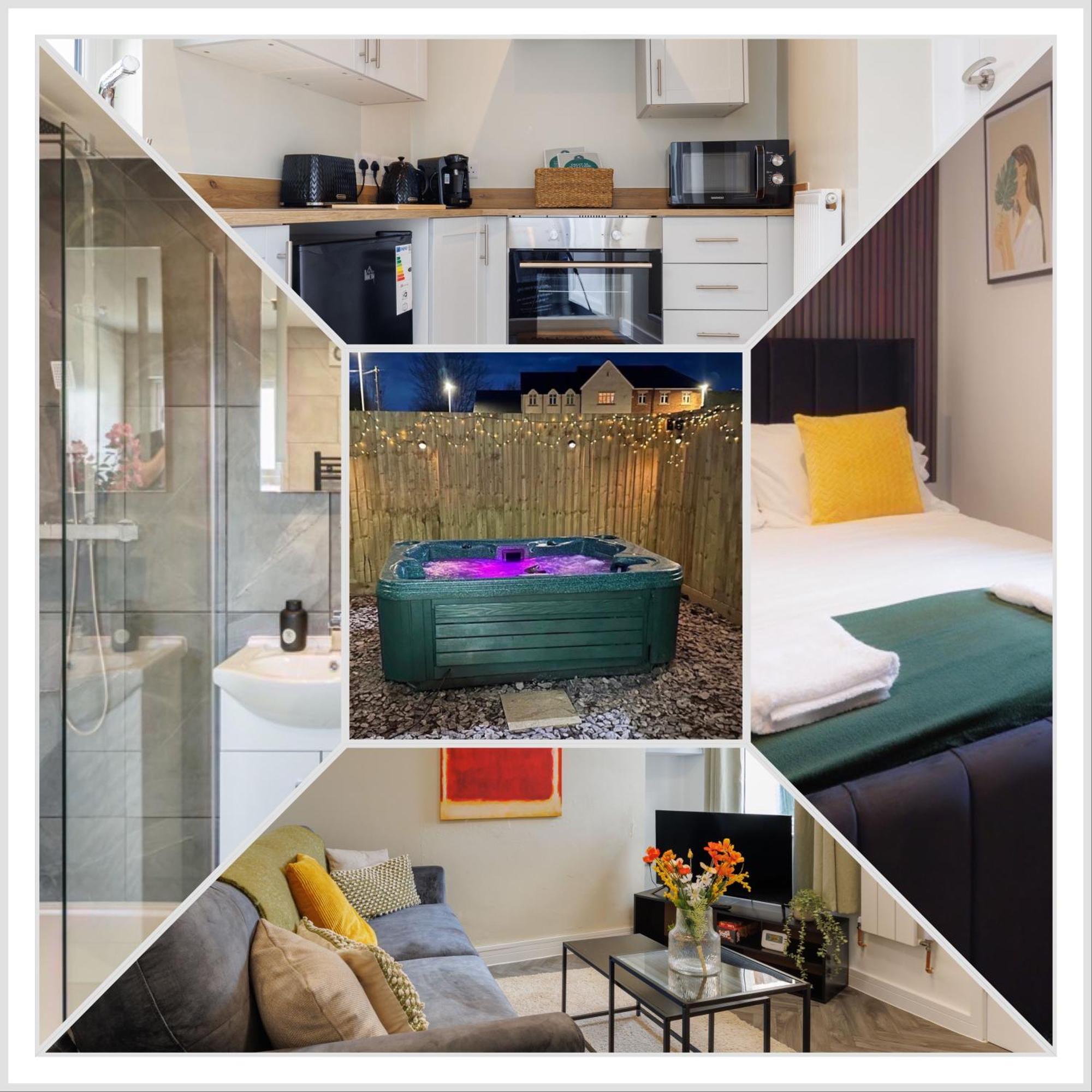 Apartment 4 Bedroom, Sleeps 8, 3 Bathroom, Hot Tub, Wifi, Smart Tvs In Each 3 Min Walk To Kingsholm Stadium